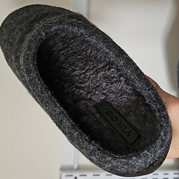 VINCE Wool Slip On Shearling Slipper Size 9 - Picture 12 of 14
